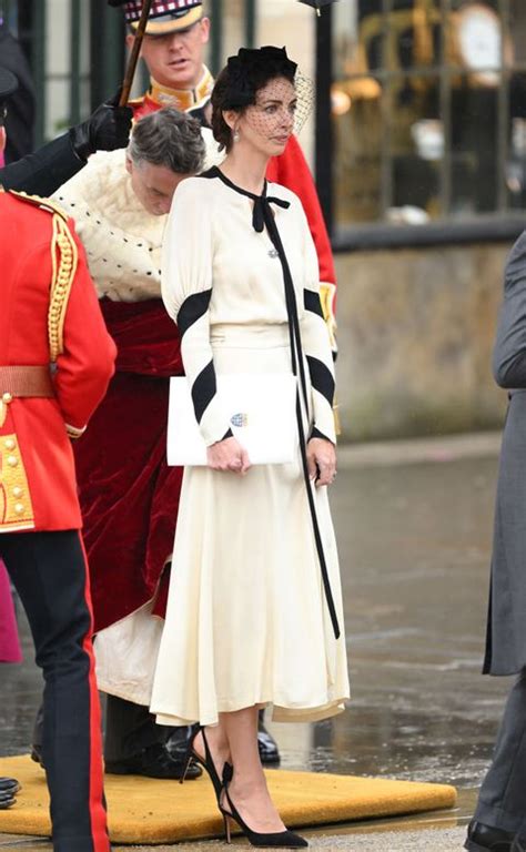 rose hanbury at coronation|Rose Hanbury Wore Black & White at King Charles's Coronation.